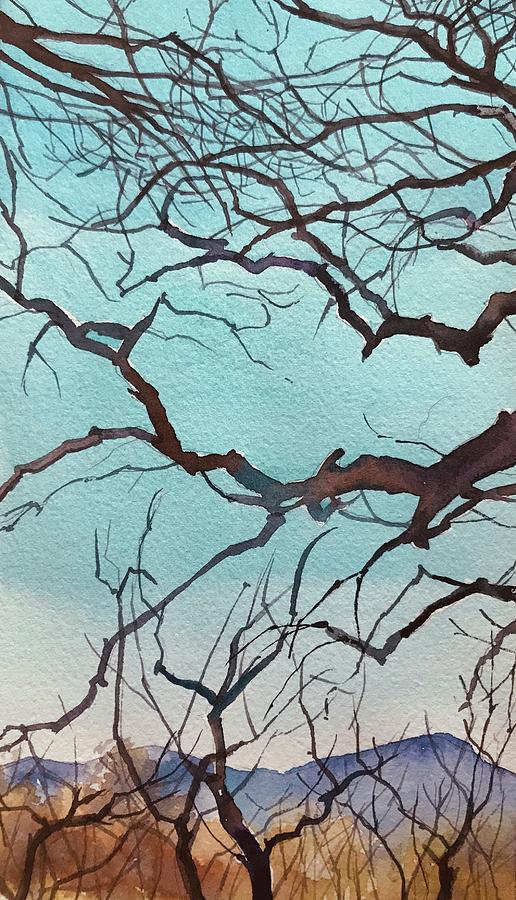 Santa Monica Painting - Oak Branches by Luisa Millicent