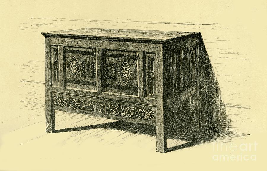 Oak Chest Drawing by Print Collector