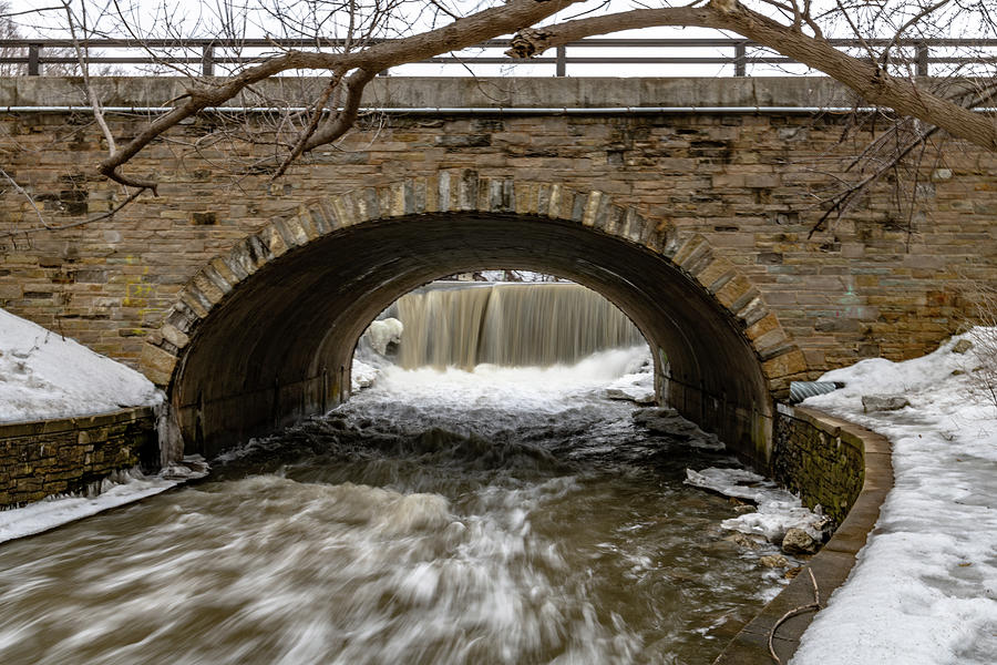 Oak Creek Mill Pond Waterfall by Randy Scherkenbach Oak Creek Mill Pond Waterfall by Randy Scherkenbach