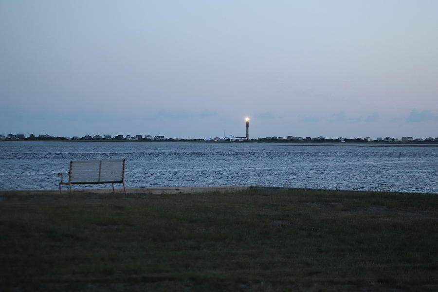 Oak Island Lighthouse At Sunset Photograph