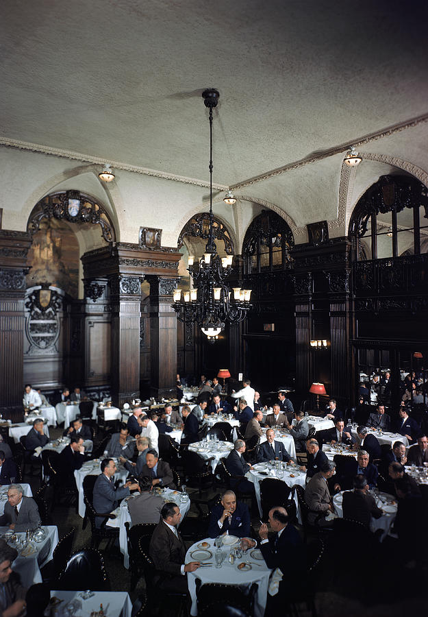 Oak Room In The Plaza Hotel Photograph by Dmitri Kessel