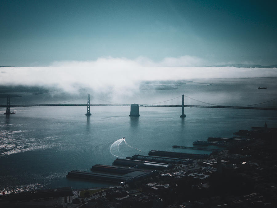 Landscape Photograph - Oakland Bay by Qi Su