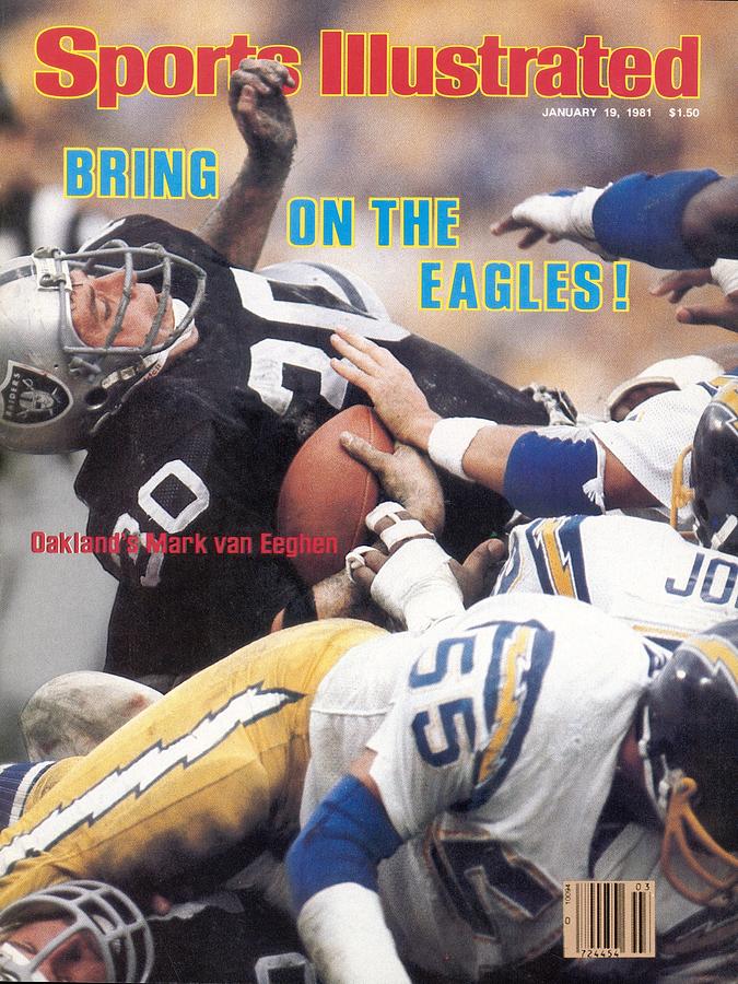 Oakland Raiders Mark Van Eeghen, 1981 Afc Championship Sports Illustrated Cover Photograph by Sports Illustrated