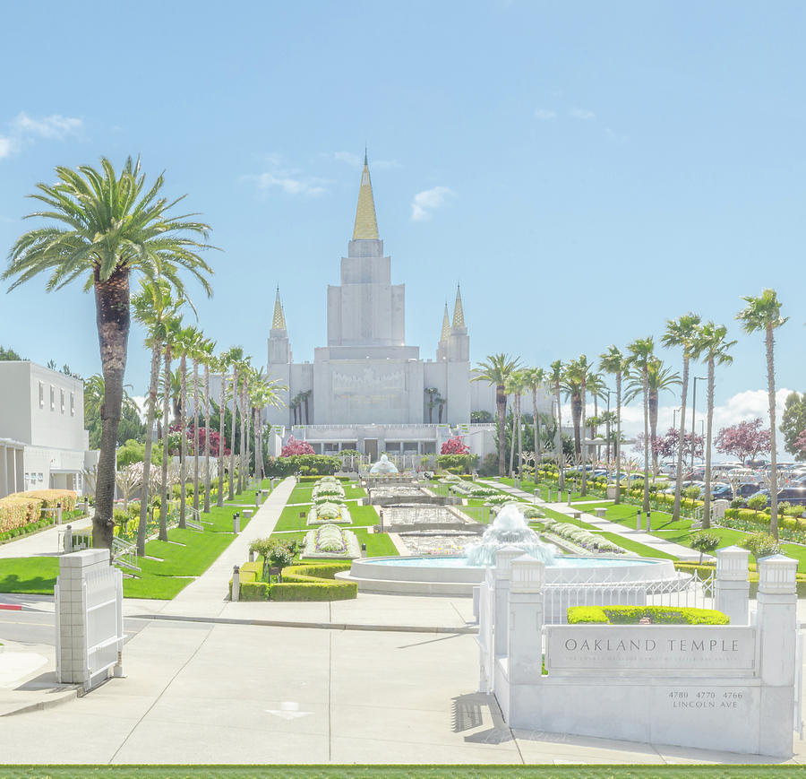 Oakland Temple Entrance Photograph By La Rae Roberts - Fine Art America