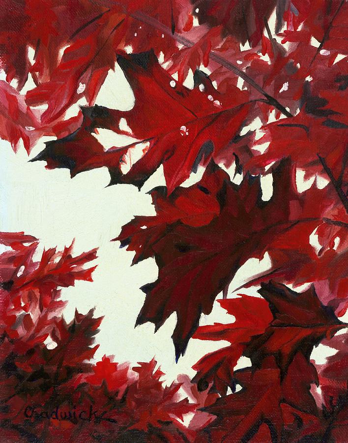 Fall Painting - Oaktober Colours by Phil Chadwick