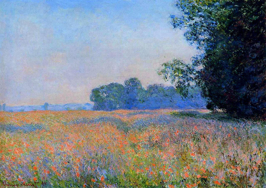 Oat Field, 1890 Painting by Claude Monet - Fine Art America