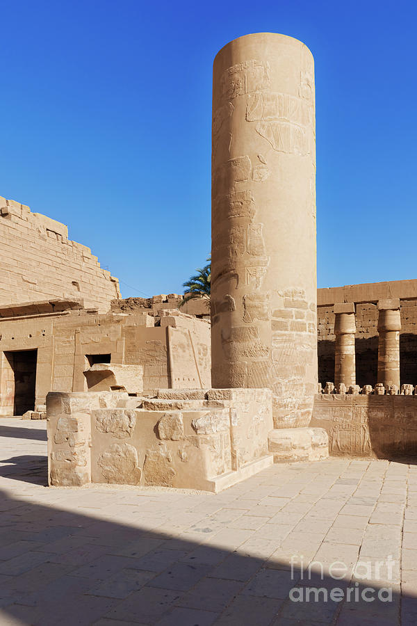 Obelisk In Karnak Temple In Luxor, Egypt Photograph