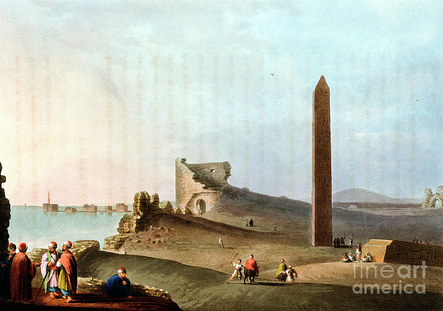 Obelisks At Alexandria Called Drawing by Print Collector