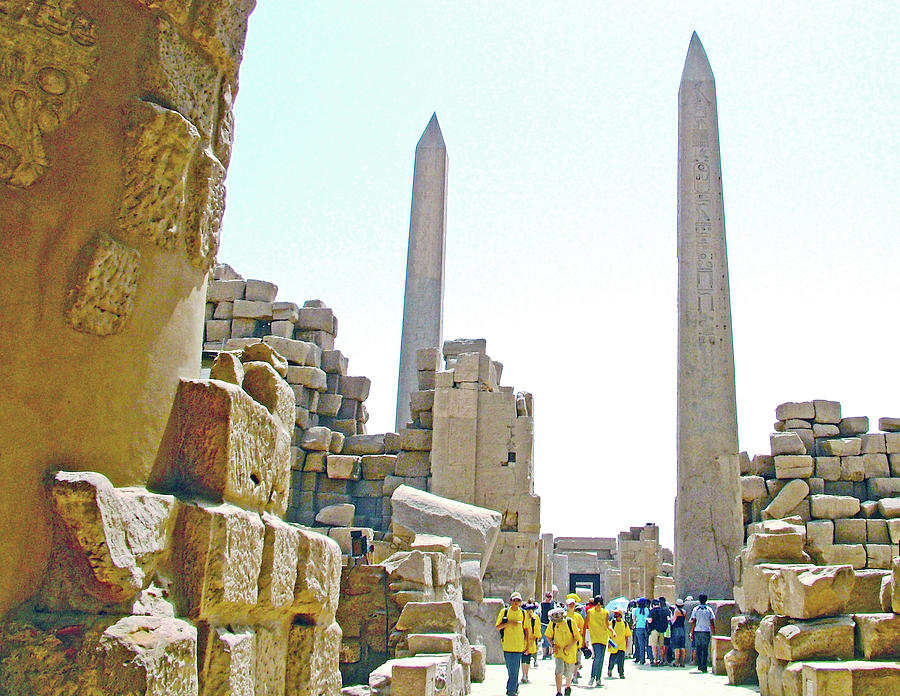 Obelisks at Temple of Karnak in Luxor, Egypt Photograph by Ruth Hager