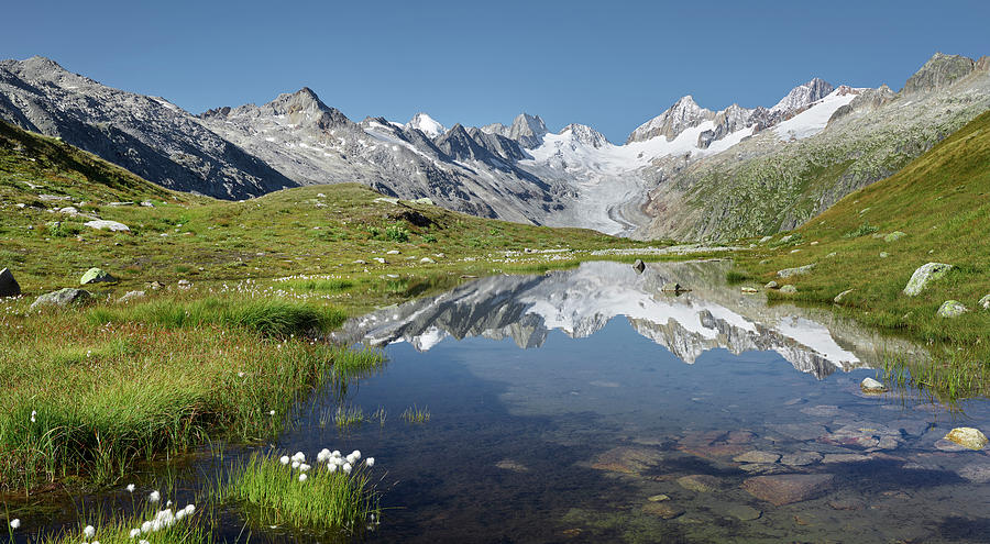 Oberaarhorn, Oberaargletscher, Triebtenseewli, Grimselpass, Berner ...