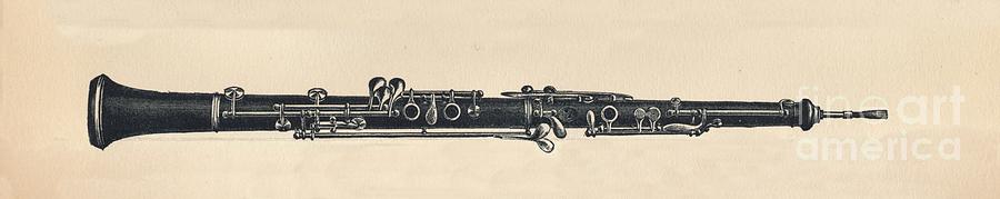 Oboe Drawing by Print Collector