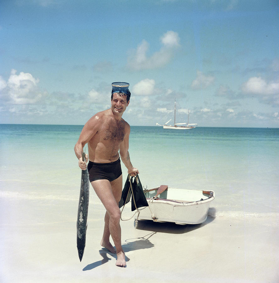 Obrians Catch Photograph by Slim Aarons