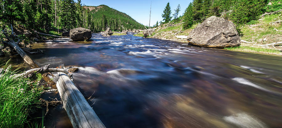 Obsidian Creek River In Yellowstone Wyoming Photograph by Alex Grichenko