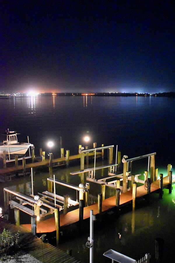 Oc Dock At Night Photograph