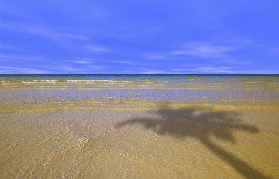 Ocean And Small Waves On Beach With Photograph by Design Pics/carson Ganci
