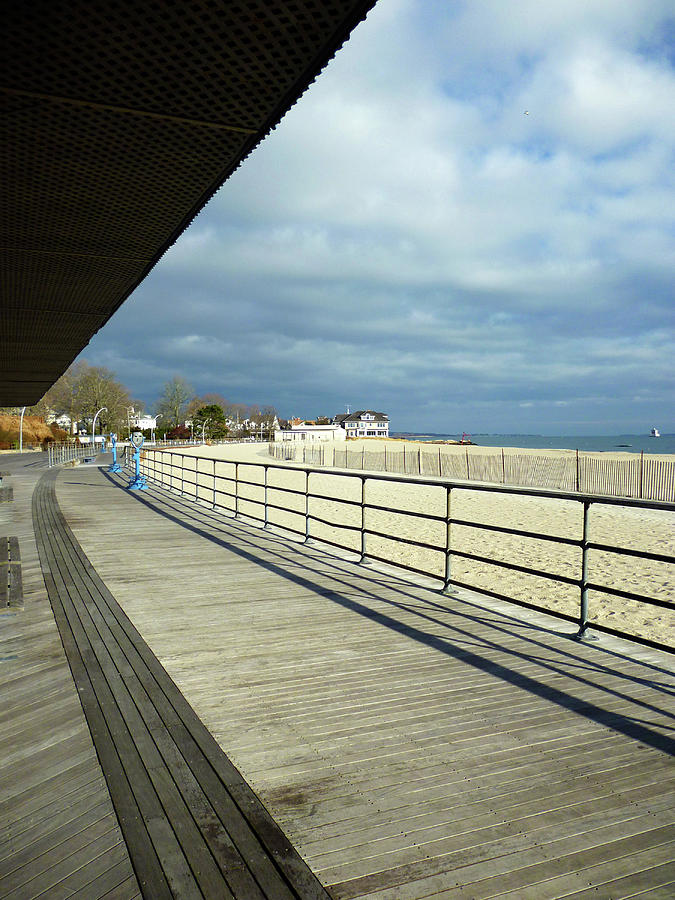 Ocean Beach New London Connecticut Boardwalk Winter