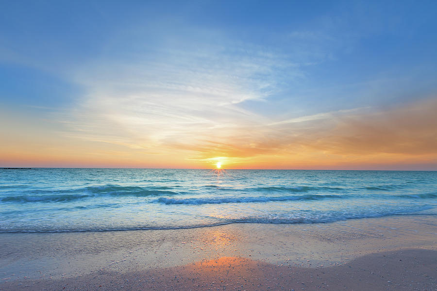 Ocean Beach Sunset Photograph by Benedek