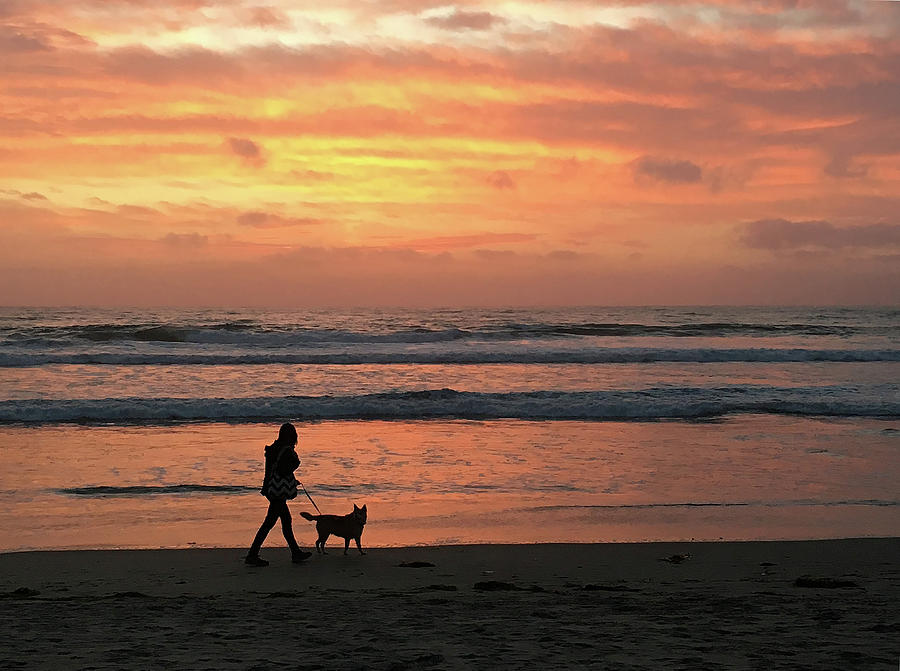 Ocean Beach Sunset Photograph by Robert Woodward