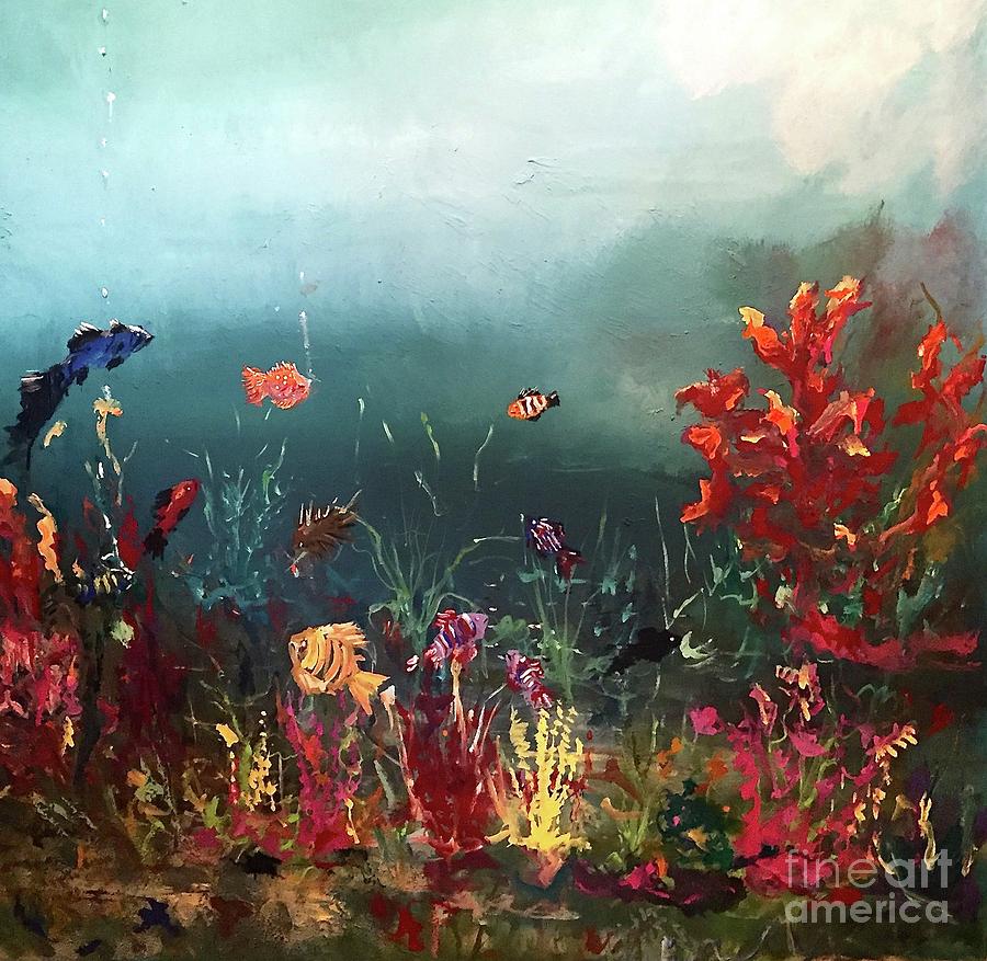 Ocean Beauty Painting by Miroslaw  Chelchowski