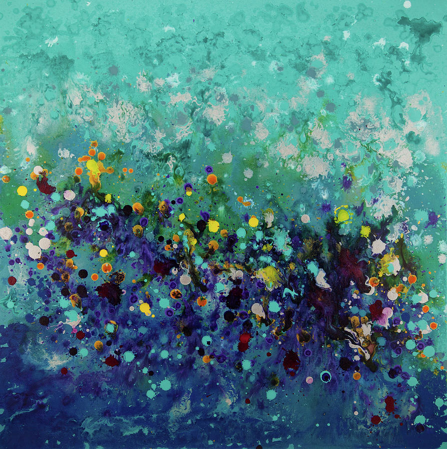 Abstract Painting - Ocean Break 1 by Hilary Winfield