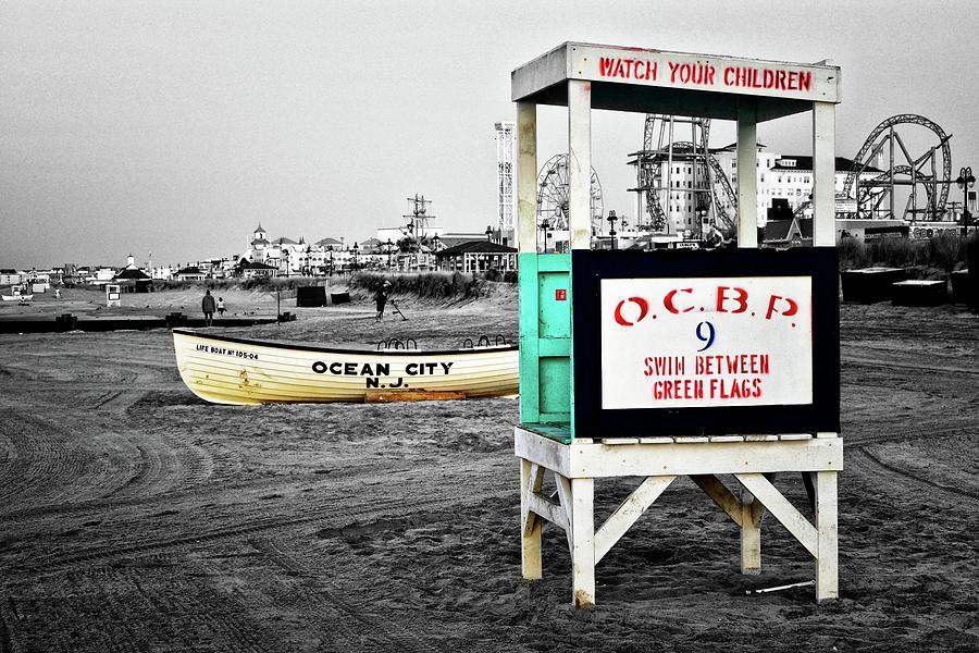 Ocean City Photograph - Ocean City NJ Lifeguard Stand by James DeFazio