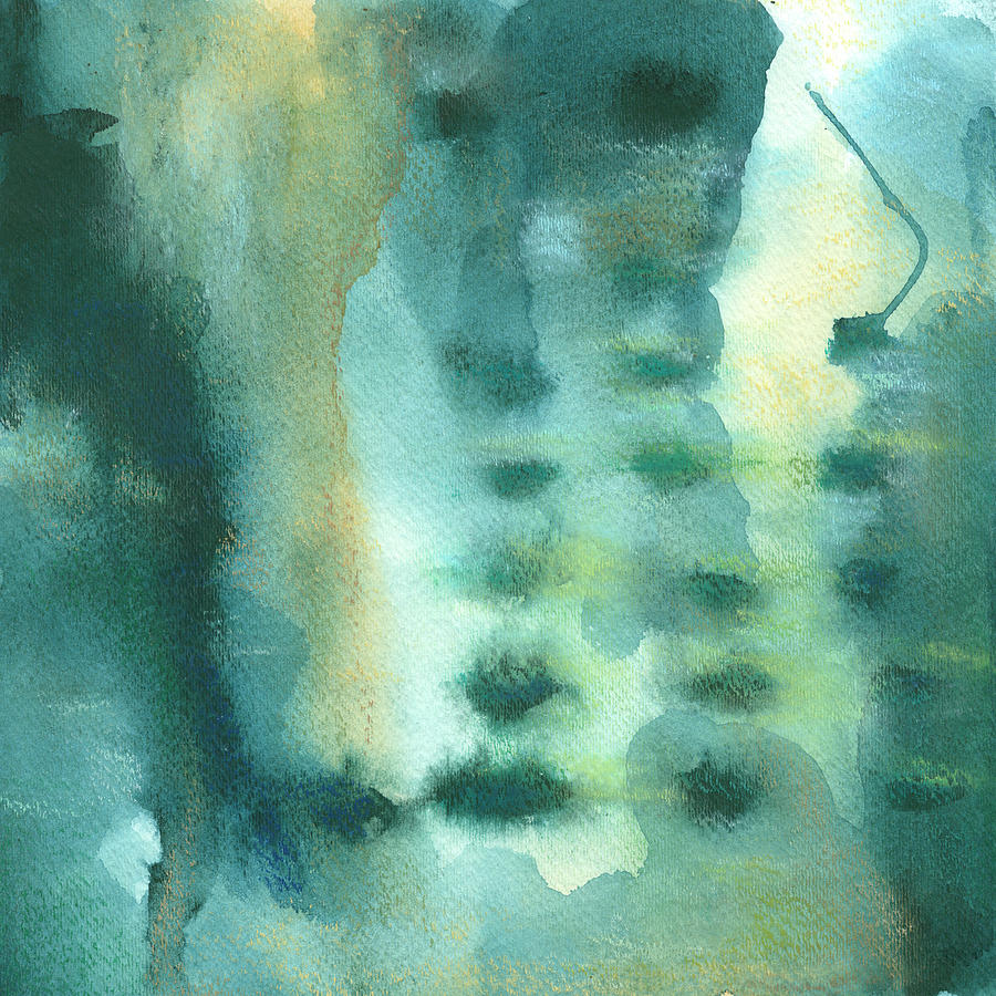 Abstract Painting - Ocean Deep I by Chariklia Zarris