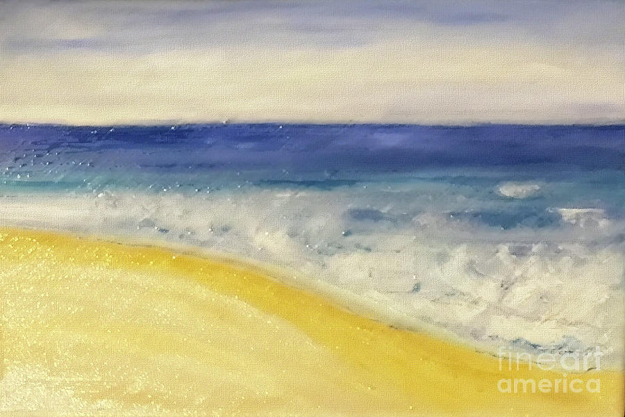 Ocean Flow Painting by Shelley Myers