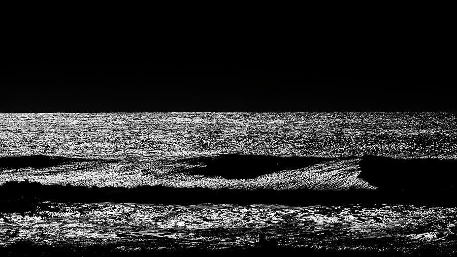 Ocean In Black And White Photograph by Jorg Becker