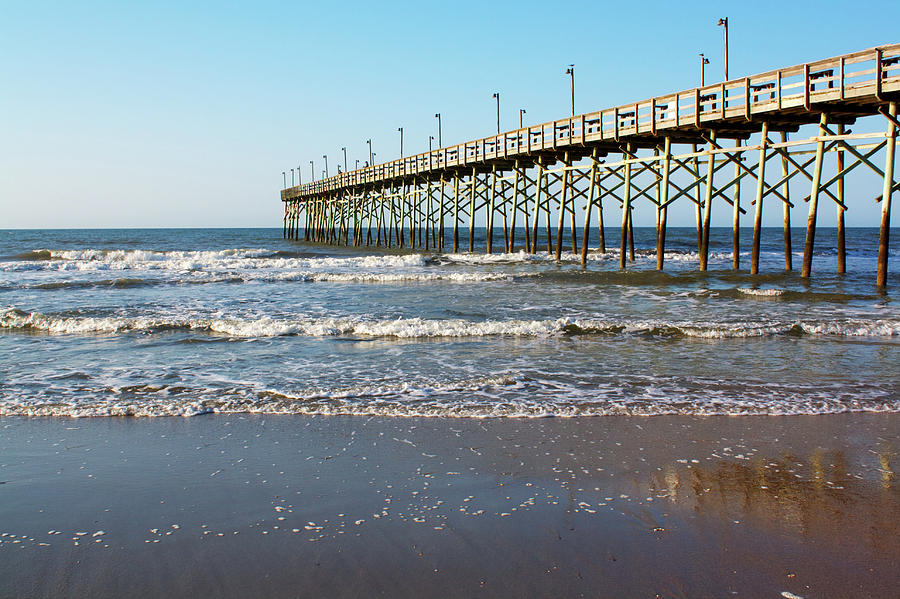 Ocean Isle Beach Pier Photograph by Orange Cat Art - Fine Art America