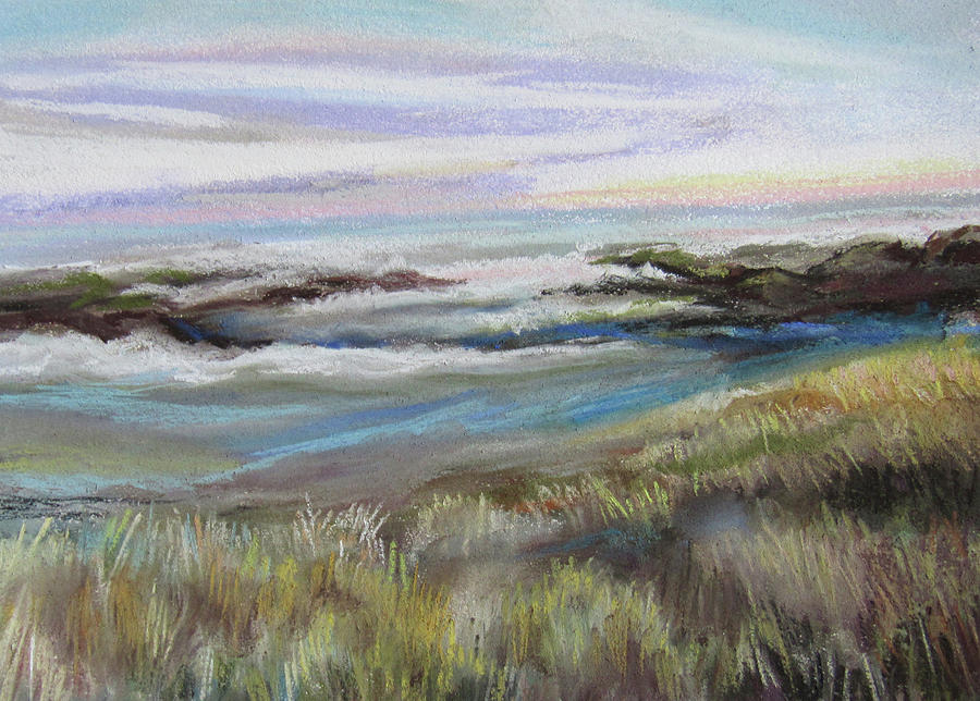 Ocean Marshes Pastel by Jean Batzell Fitzgerald