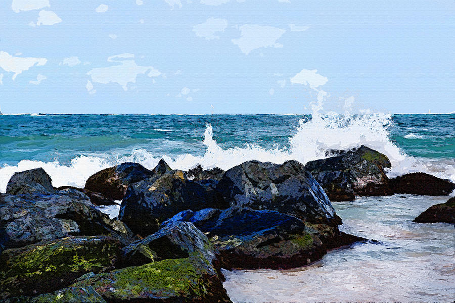 Ocean Photograph - Ocean Meets The Coast by Max Huber Ocean Photograph - Ocean Meets The Coast by Max Huber