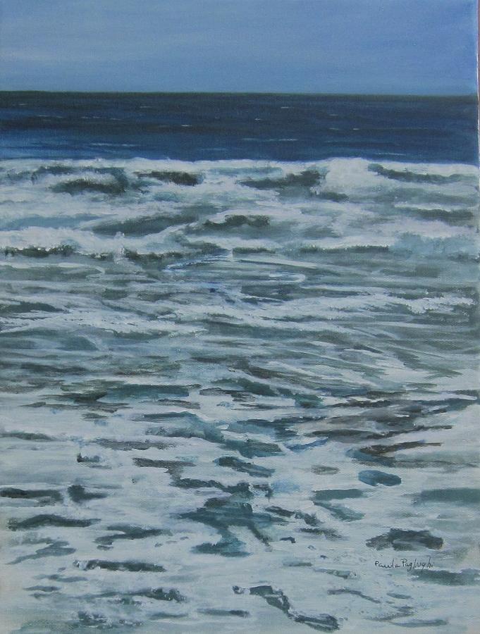 Ocean, Ocean and More Ocean Painting by Paula Pagliughi