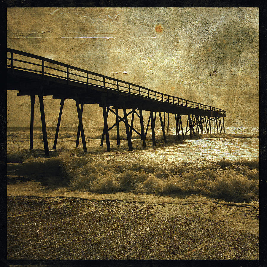 Beach Digital Art - Ocean Pier No. 3 by John W. Golden