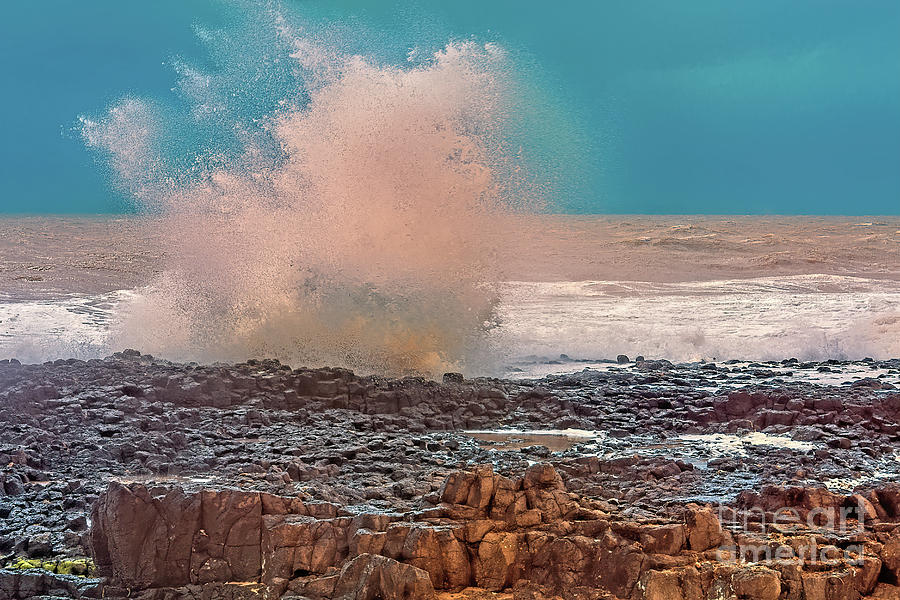 Ocean Spray, Bunbury, Western Australia Photograph by Elaine Teague