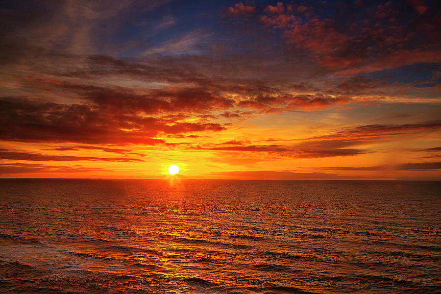 Ocean Sunset Photograph by Andrew Soundarajan