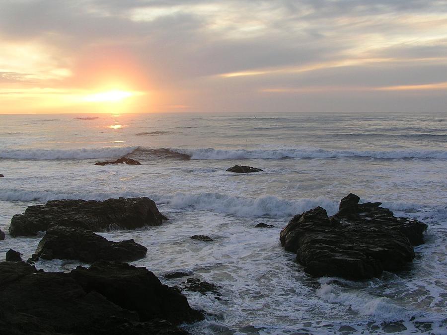 Ocean Sunset Photograph by Sandy L. Kirkner