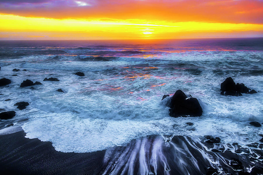 Ocean Sunset Sonoma Coast Photograph by Garry Gay