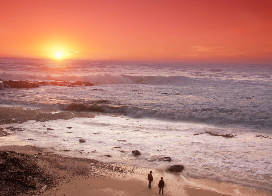 Ocean Sunset Photograph by Volschenkh