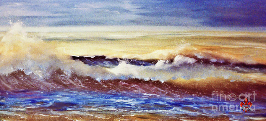 Ocean Wave Painting by Barbara Hebert