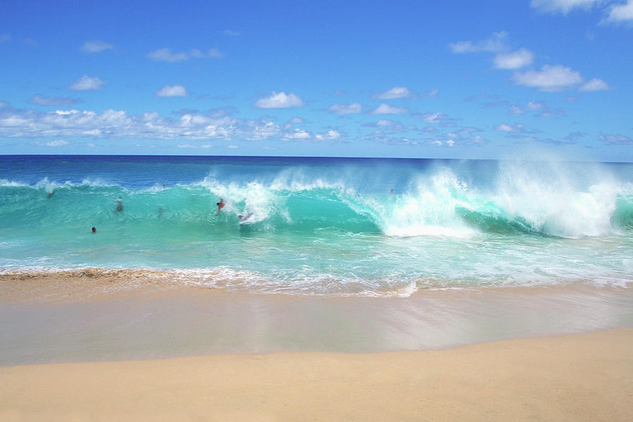 Ocean Waves Breaking On The Beach Photograph by Medioimages/photodisc
