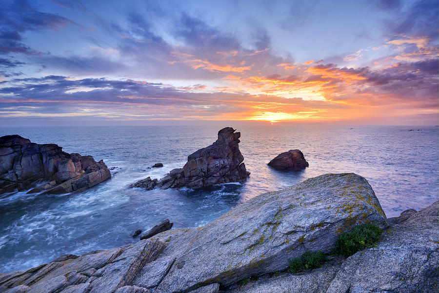 Ocean With Giant Rocks Digital Art by Francesco Carovillano - Pixels