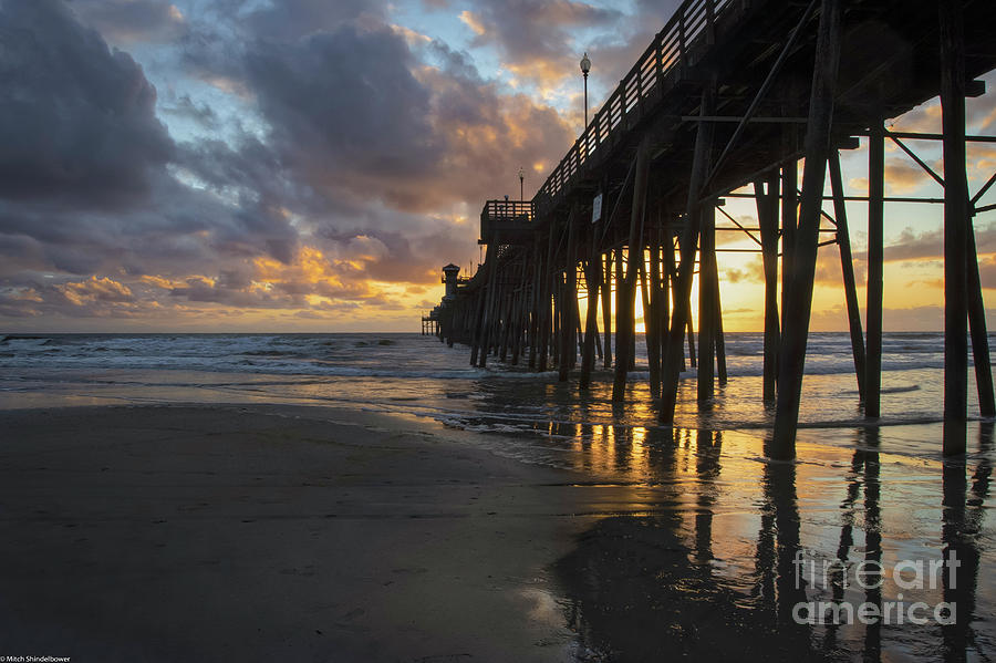 Oceanside Beach Sunset Photograph by Mitch Shindelbower