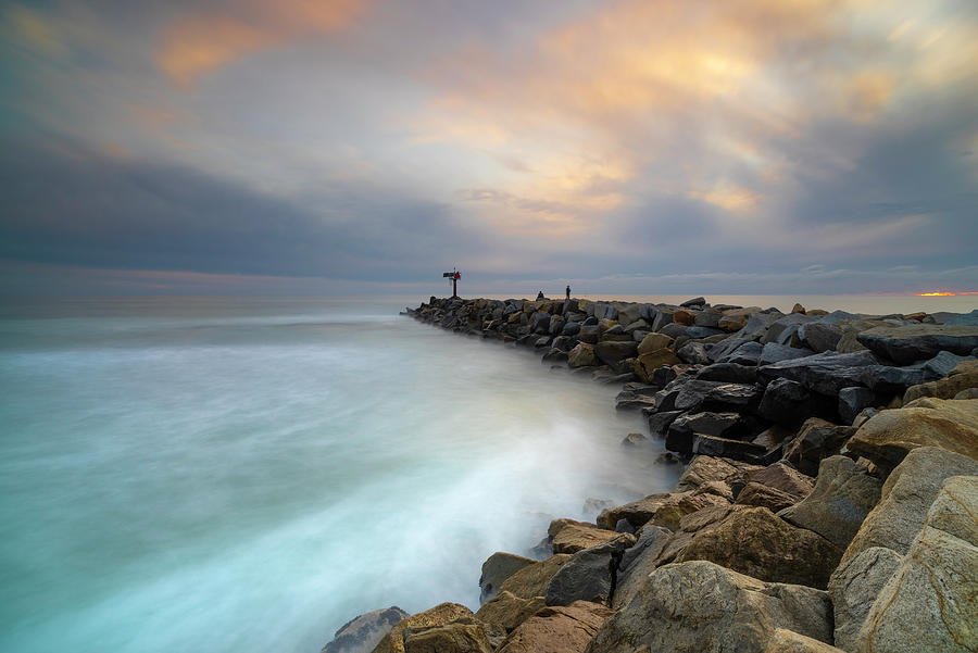 Oceanside Harbor Jetty Photograph by Larry Marshall