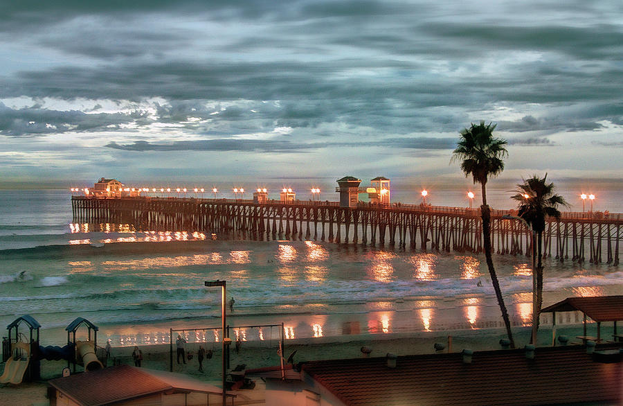 Oceanside Pier at Dusk Photograph by Ann Patterson