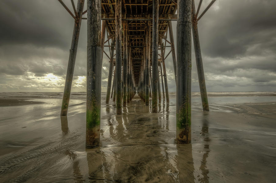 Oceanside Pier on a Stormy Day Photograph by Constance Puttkemery