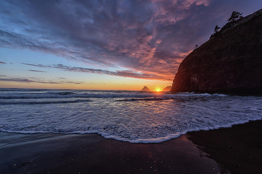 Oceanside Sunset-March 29, 2019 Photograph by Johanna Froese