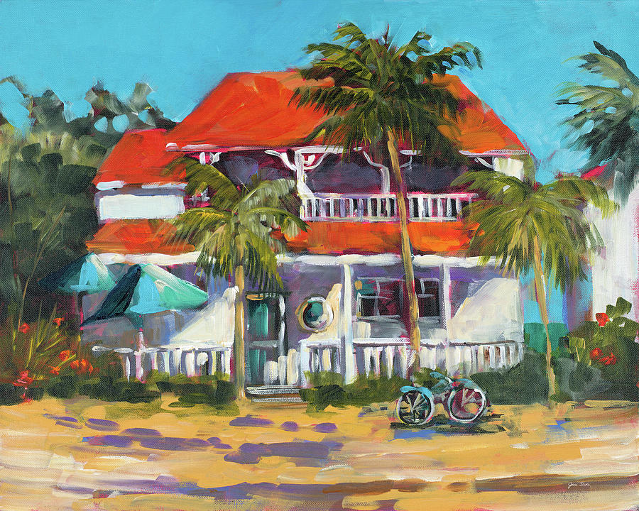 Home Painting - Oceanview Home by Jane Slivka