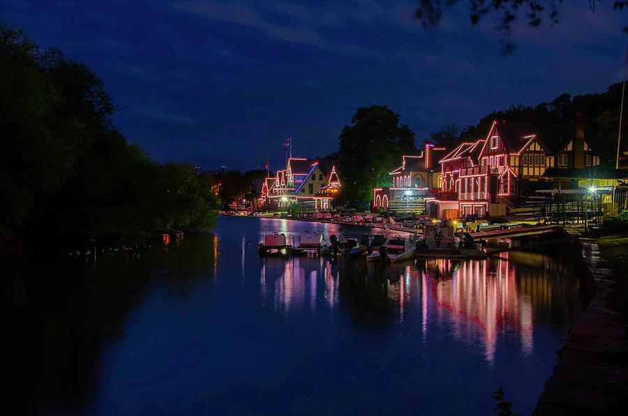 October at Boathouse Row Photograph by Bill Cannon