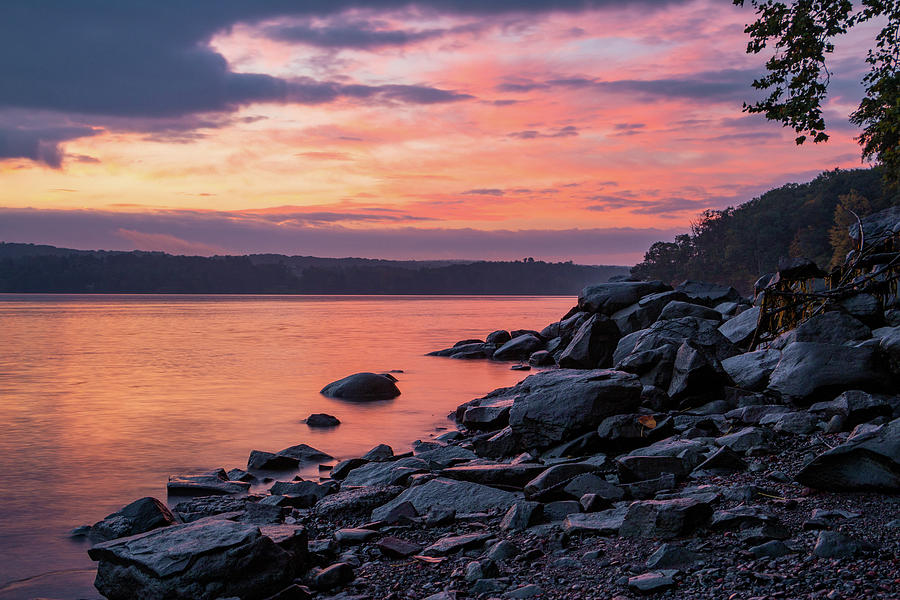 October Dawn Over the Hudson I - 2018 Photograph by Jeff Severson