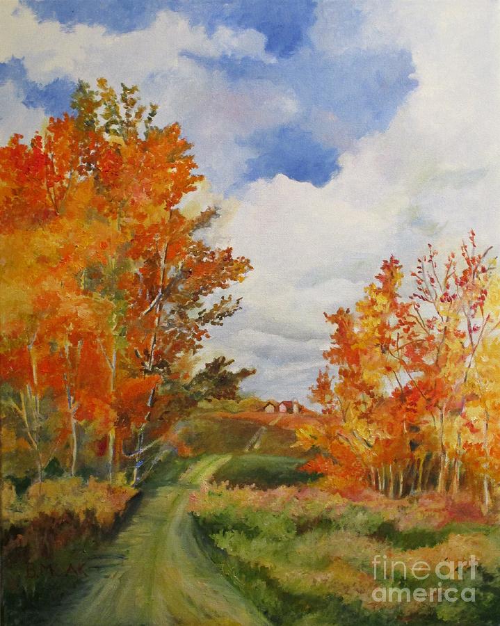 October in Clayton New York Painting by Barbara Moak